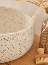 Terrazzo Waskom Florencia Wit Mix 39x39x14 cm